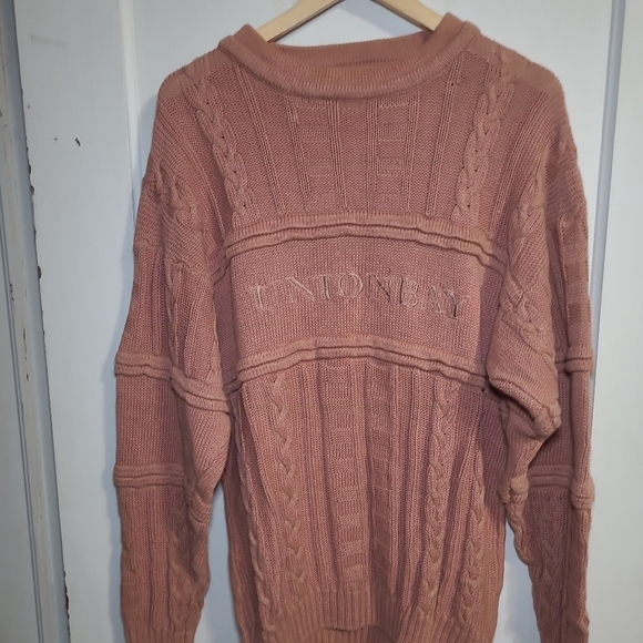Union Bay Y2K Style Heavy Knit Chunky (Unisex) Sweater Mauve XL - Picture 4 of 8